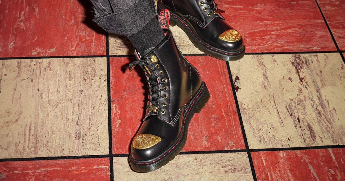 Dr. Martens prätalla festliche „Year of the Dragon“ Kollektion mit goldenen Drachenmotiven